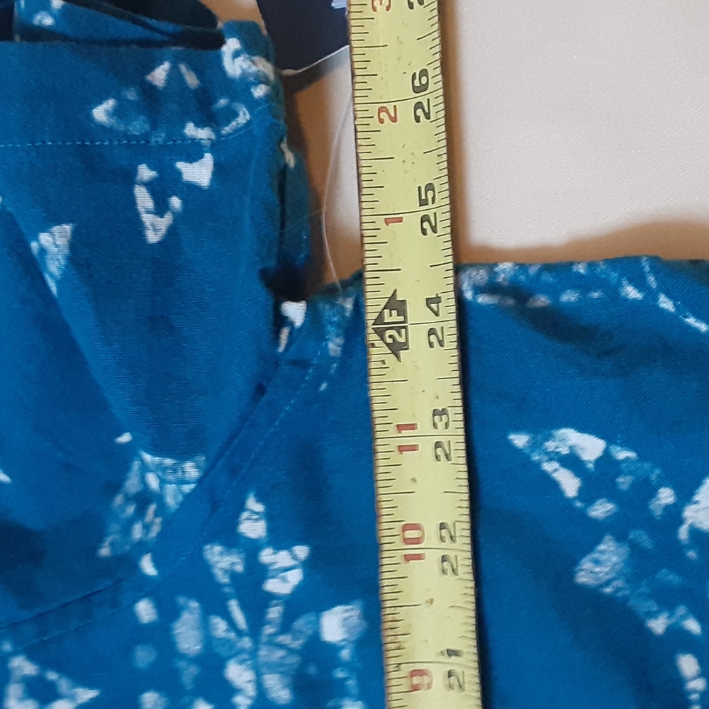 LUCKY BRAND BLUE AND WHITE BUTTON DOWN FRONT SHIRT, XL - Picture 6 of 10